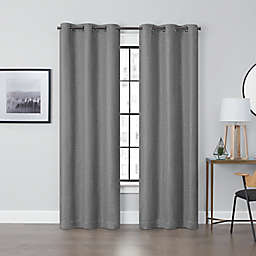 Brookstone™ Debray 63-Inch Grommet 100% Blackout Curtain Panels in Nickel (Set of 2)