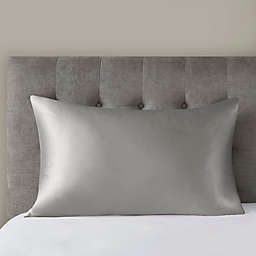 Madison Park&reg; Silk 100% Mulberry Standard Pillowcase in Grey