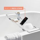 Alternate image 3 for Squared Away&trade; NeverRust&reg; Aluminum Bathtub Caddy in Satin Chrome