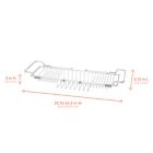 Alternate image 6 for Squared Away&trade; NeverRust&reg; Aluminum Bathtub Caddy in Satin Chrome