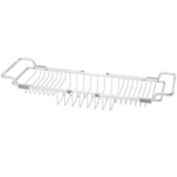 Squared Away&trade; NeverRust&reg; Aluminum Bathtub Caddy in Satin Chrome