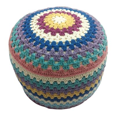 Wild Sage&trade; 12-Inch Crocheted Pouf