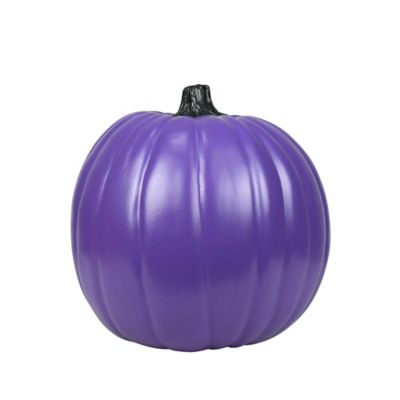 H for Happy&trade; Medium Foam Pumpkin in Purple