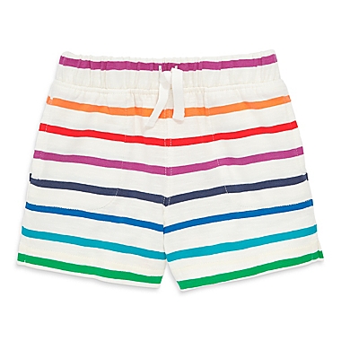 Primary&reg; Unisex  Size 18-24M Multicolor Striped Short in Rainbow/Ivory. View a larger version of this product image.
