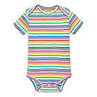 Alternate image 0 for Primary&reg; Unisex  Newborn Mini Stripe Organic Cotton Bodysuit in Rainbow