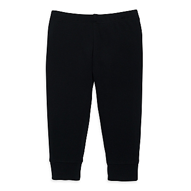 Primary&reg; Unisex  Size 0-3M Organic Cotton Baby Pant in Black. View a larger version of this product image.