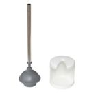 Alternate image 1 for Simply Essential&trade; Metal/Plastic Plunger in White