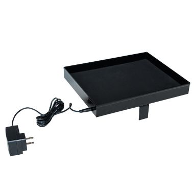 Squared Away&trade; Wireless Charging Bunk Shelf in Black. View a larger version of this product image.
