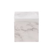 The Threadery&trade; White Marble Bath Jar