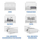 Alternate image 3 for Delta Children Mercer Deluxe 6-in-1 Convertible Crib with Trundle in Bianca White