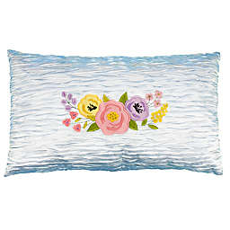 Linum Home Textiles Primavera Decorative Lumbar Pillow Cover in Sky Blue