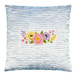 Linum Home Textiles Primavera Decorative Square Pillow Cover in Sky Blue
