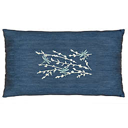 Linum Home Textiles Braelyn Decorative Lumbar Pillow Cover in Denim Blue