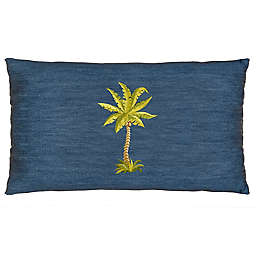 Linum Home Textiles Colton Decorative Lumbar Pillow Cover in Denim Blue