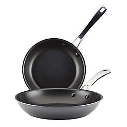 Rachael Ray® Cook + Create Nonstick Hard Anodized 2-Piece Fry Pan Set in Black