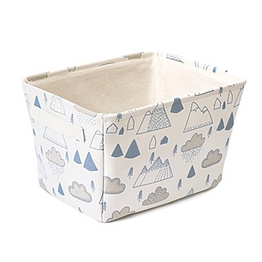 Closet Complete Printed Storage Bin in Blue. View a larger version of this product image.