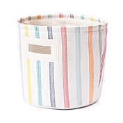 Closet Complete 9.5-Inch Rainbow Stripe Cylinder Basket