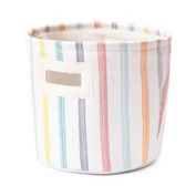 Closet Complete 9.5-Inch Rainbow Stripe Cylinder Basket