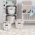 Alternate image 2 for Closet Complete 9.5-Inch Canvas Cylinder Basket with Pom Poms in Rainbow