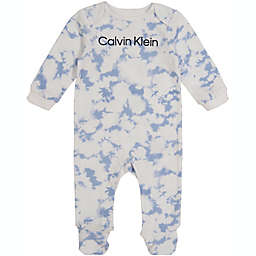 Calvin Klein® Size 6-9M Cloud Footie in Blue/White
