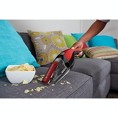 Dirt Devil&reg; Quick Flip 12-Volt Cordless Hand Vacuum in Red. View a larger version of this product image.