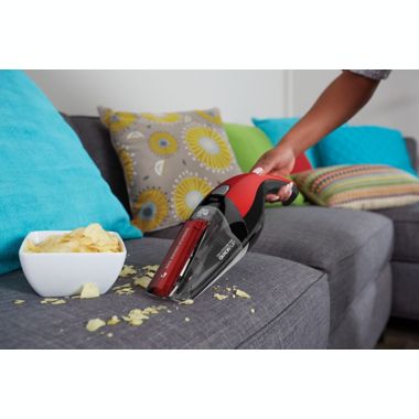 Dirt Devil&reg; Quick Flip 12-Volt Cordless Hand Vacuum in Red. View a larger version of this product image.