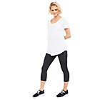Alternate image 0 for A Pea in the Pod Large Luxe Essentials Ultra Soft Crop Maternity Leggings in Grey