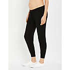 Alternate image 1 for A Pea in the Pod&reg; Medium Under Belly French Terry Maternity Jogger Pant in Black