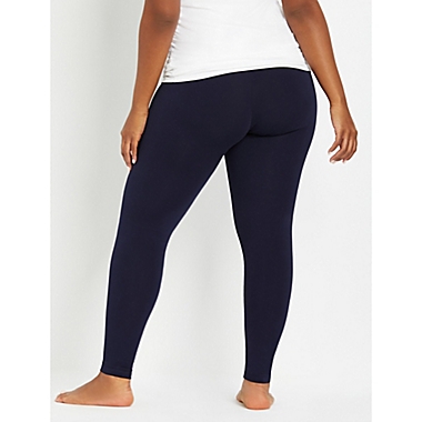 Motherhood Maternity&reg; 1X Plus Size Essential Stretch Secret Fit Belly Maternity Leggings in Navy. View a larger version of this product image.