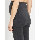 Alternate image 3 for Motherhood Maternity&reg; Small/Medium Fleece Over The Belly Maternity Leggings in Heather Grey