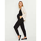 Alternate image 7 for Motherhood Maternity&reg; Small French Terry Jogger Maternity Jumpsuit in Black