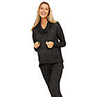 Alternate image 0 for Motherhood Maternity&reg; Large Hacci Cowl Neck Maternity Long Sleeve Tunic in Charcoal