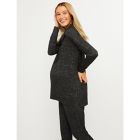 Alternate image 3 for Motherhood Maternity&reg; Hacci Cowl Neck Maternity Long Sleeve Tunic