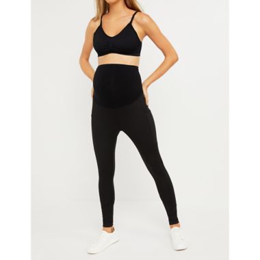 Motherhood Maternity&reg; Medium Secret Fit Belly Performance Maternity Leggings in Black. View a larger version of this product image.