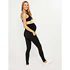 Alternate image 4 for Motherhood Maternity&reg; Large Secret Fit Belly Performance Maternity Leggings in Black