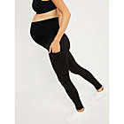 Alternate image 5 for Motherhood Maternity&reg; Medium Secret Fit Belly Performance Maternity Leggings in Black