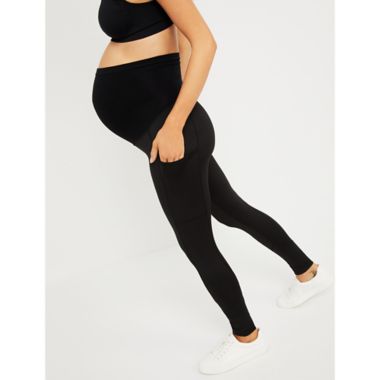 Motherhood Maternity&reg; Medium Secret Fit Belly Performance Maternity Leggings in Black. View a larger version of this product image.