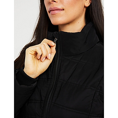 Maternity Motherhood&reg; Core Puffer Maternity Jacket in Black. View a larger version of this product image.