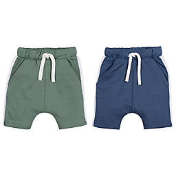 Lamaze® 2-Pack Organic Cotton Harem Shorts in Olive/Blue