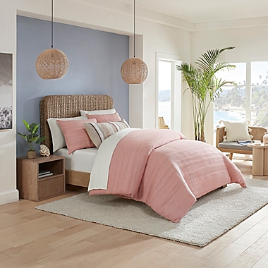 UGG&reg; Billie 2-Piece Twin Comforter Set in Coral. View a larger version of this product image.