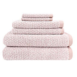 Everplush® Essential Diamond 6-Piece Bath Towel Set in Rose