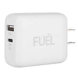 FUEL USB-C &amp; USB-A Power Adapter in White