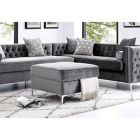Alternate image 1 for Inspired Home Clarinda Velvet Ottoman