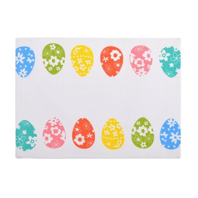Decorated Happy Easter Eggs Fabric Placemats Set of 4 Size 13" x 19" 