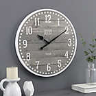 Alternate image 3 for FirsTime&reg; Arlo Farmhouse 20-Inch Wall Clock in Grey