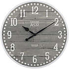 Alternate image 0 for FirsTime&reg; Arlo Farmhouse 20-Inch Wall Clock in Grey