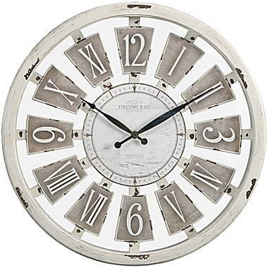 FirsTime & Co.&reg; Antique Farmhouse Plaques Clock. View a larger version of this product image.