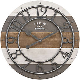 FirsTime & Co.® 16-Inch Shabby Farmhouse Wood Wall Clock