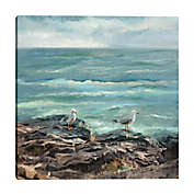 Masterpiece Art Gallery Coastal Duet 24-Inch Square Canvas Wall Art