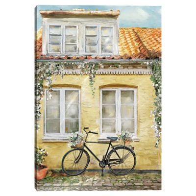 Masterpiece Art Gallery La Bicyclette 25-Inch x 36-Inch Canvas Wall Art